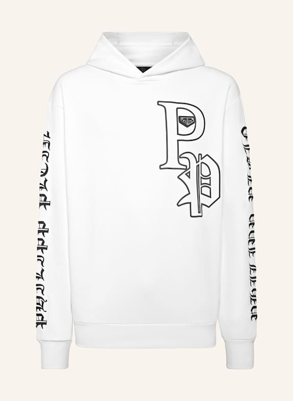 PHILIPP PLEIN PHILIPP PLEIN Hoodie GOTHIC PLEIN WEISS