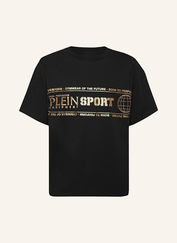PLEIN SPORT PLEIN SPORT T-Shirt Rundhalsausschnitt Ss LOGO SCHWARZ