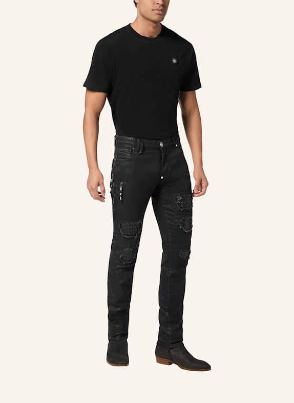 PHILIPP PLEIN Jeans Rock Star Fit COCCO SCHWARZ