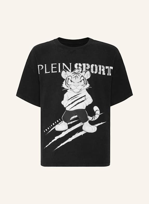 PLEIN SPORT PLEIN SPORT T-Shirt Rundhalsausschnitt Ss TIGER SCHWARZ