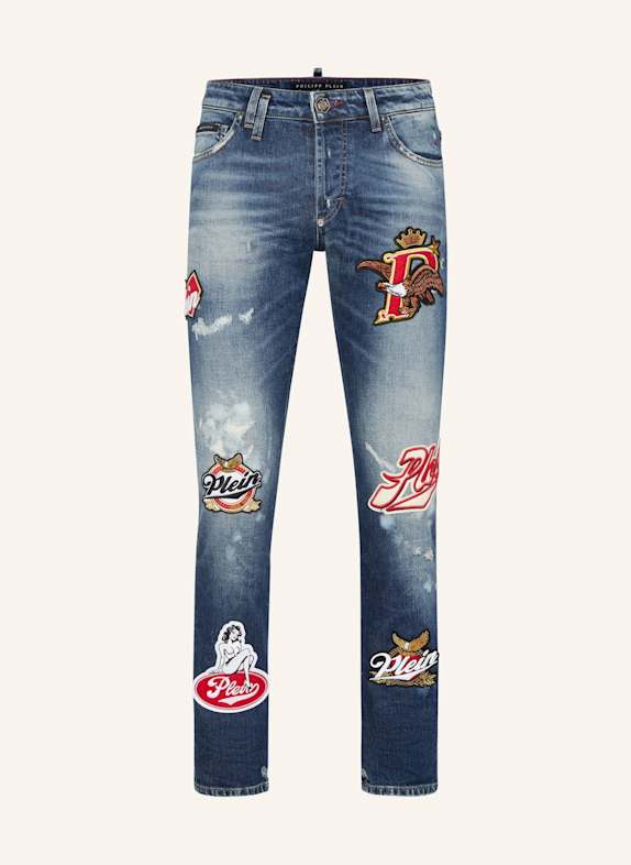 PHILIPP PLEIN Supergerader Schnitt DUNKELBLAU