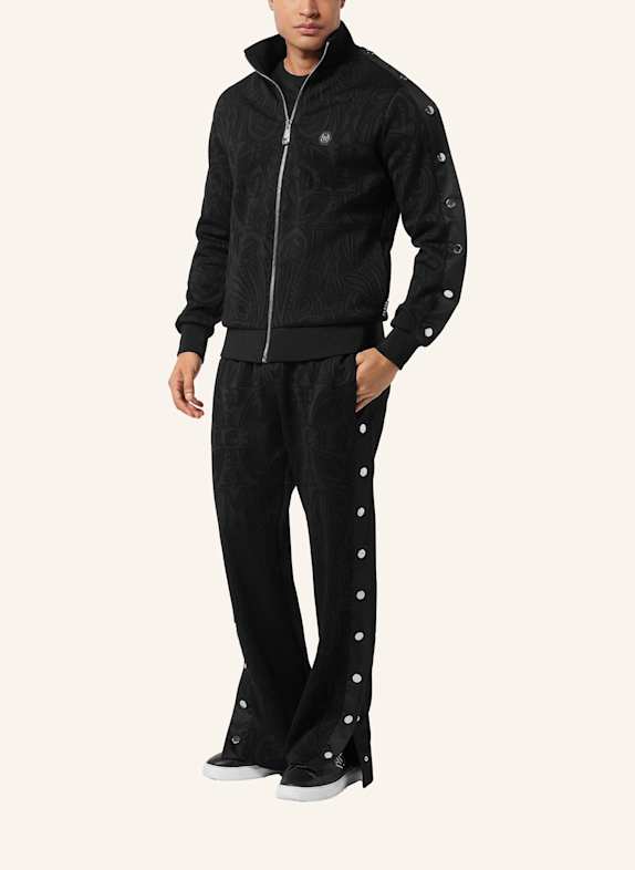 PHILIPP PLEIN Joggingjacke CHROME SCHWARZ