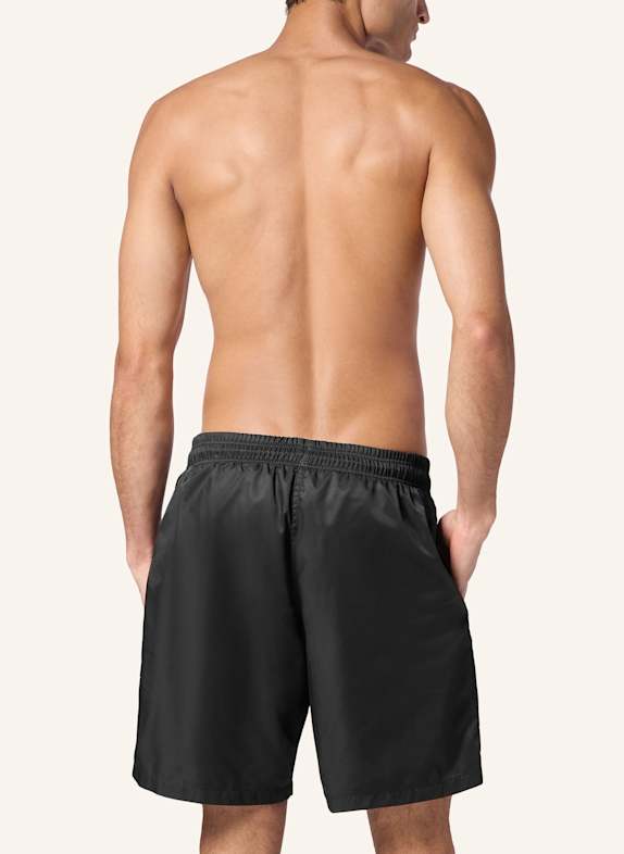 PHILIPP PLEIN Badehose SKULL&BONES SCHWARZ
