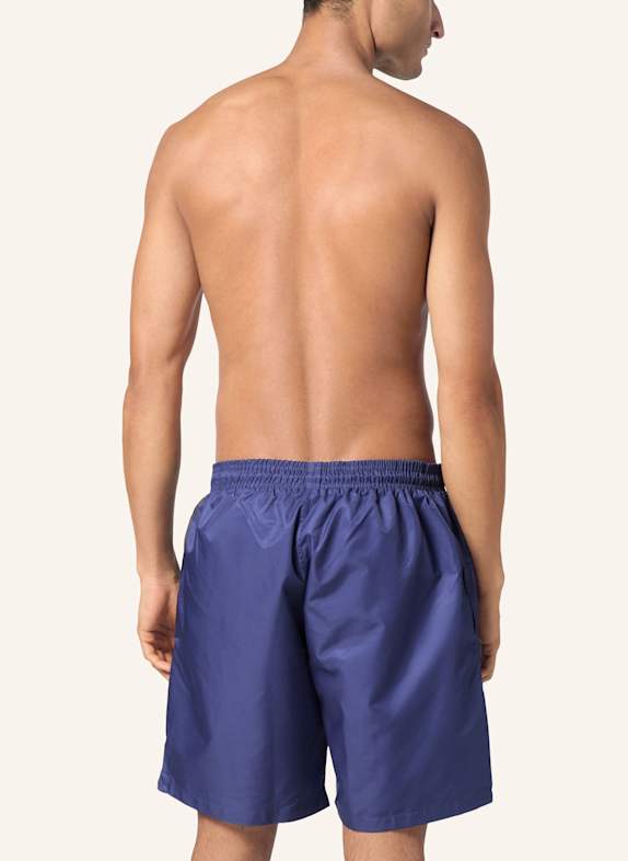 PHILIPP PLEIN Badehose SKULL&BONES DUNKELBLAU