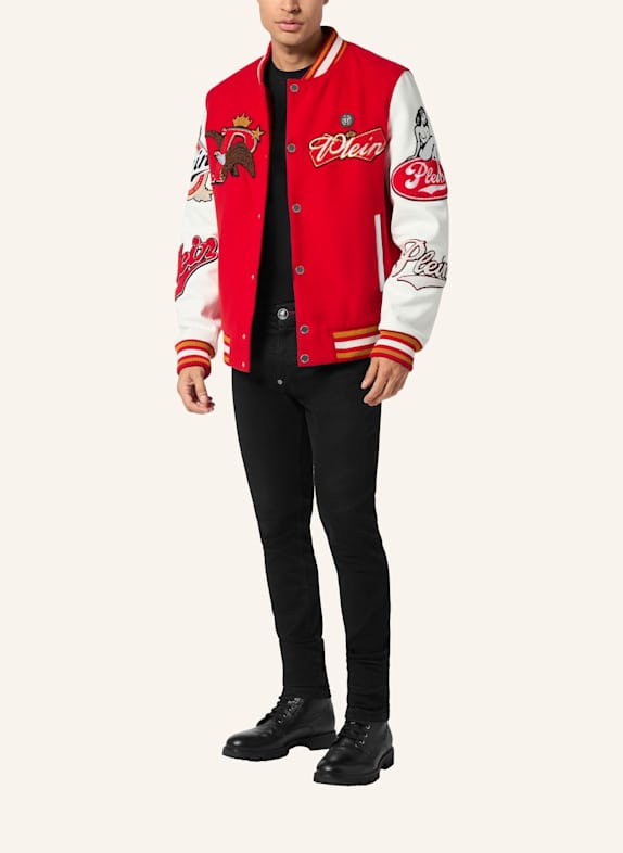 PHILIPP PLEIN Bomberjacke EAGLE ROT