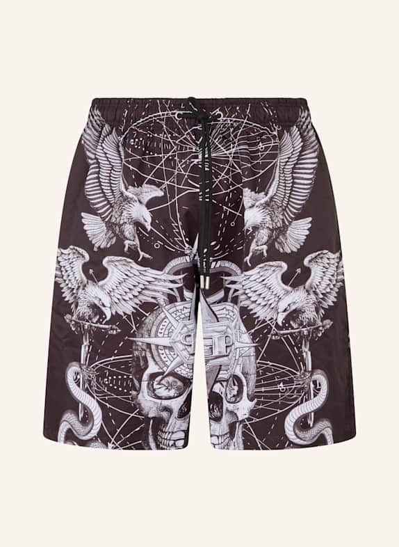 PHILIPP PLEIN PHILIPP PLEIN Nylon Shorts Tattoo SCHWARZ