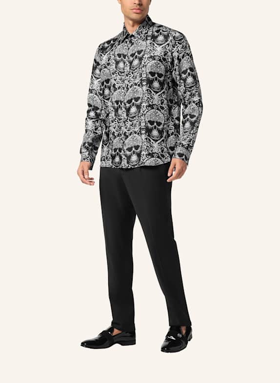 PHILIPP PLEIN Hemd SKULL SCHWARZ