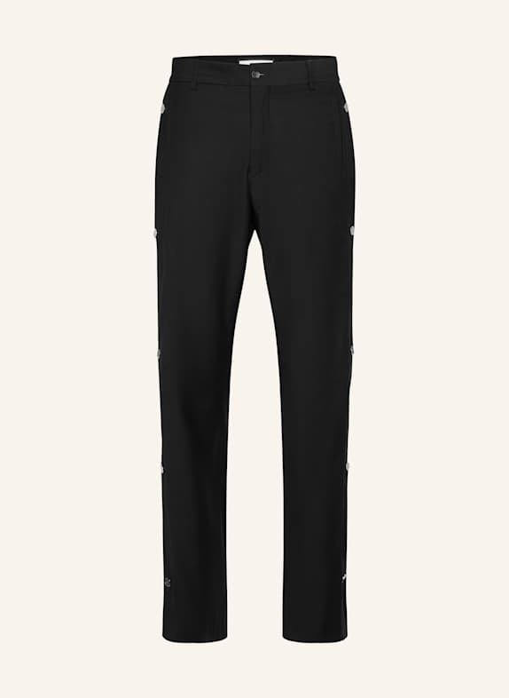 PHILIPP PLEIN Weite Hosenbeine MONOGRAM SCHWARZ