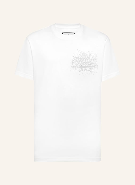 PHILIPP PLEIN T-Shirt Rundhalsausschnitt Ss WEISS
