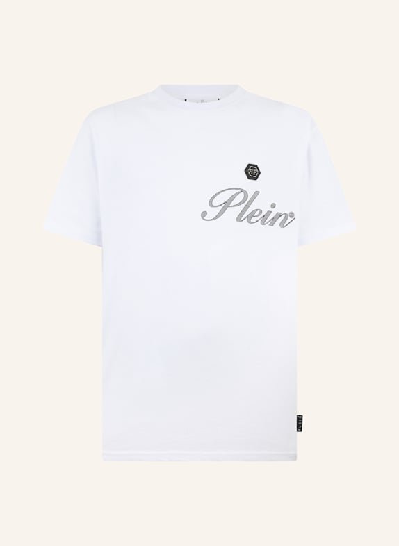 PHILIPP PLEIN PHILIPP PLEIN Round Neck T-Shirt Signature WEISS