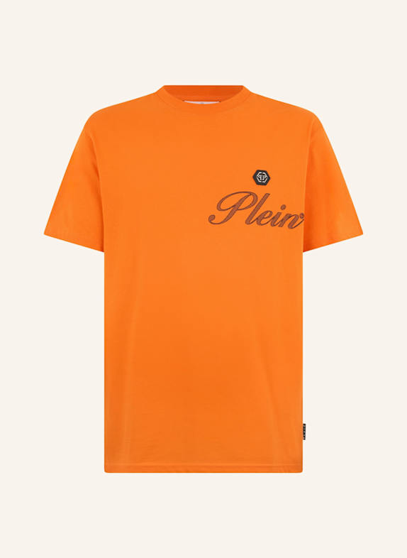 PHILIPP PLEIN PHILIPP PLEIN Round Neck T-Shirt Signature ORANGE