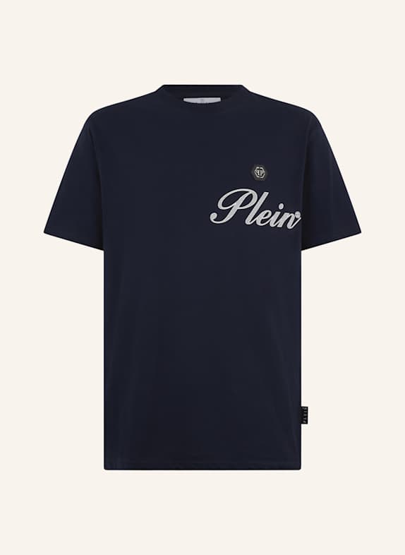 PHILIPP PLEIN PHILIPP PLEIN Round Neck T-Shirt Signature DUNKELBLAU