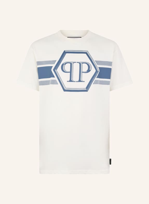 PHILIPP PLEIN PHILIPP PLEIN Round Neck T-Shirt Hexagon Line SCHWARZ