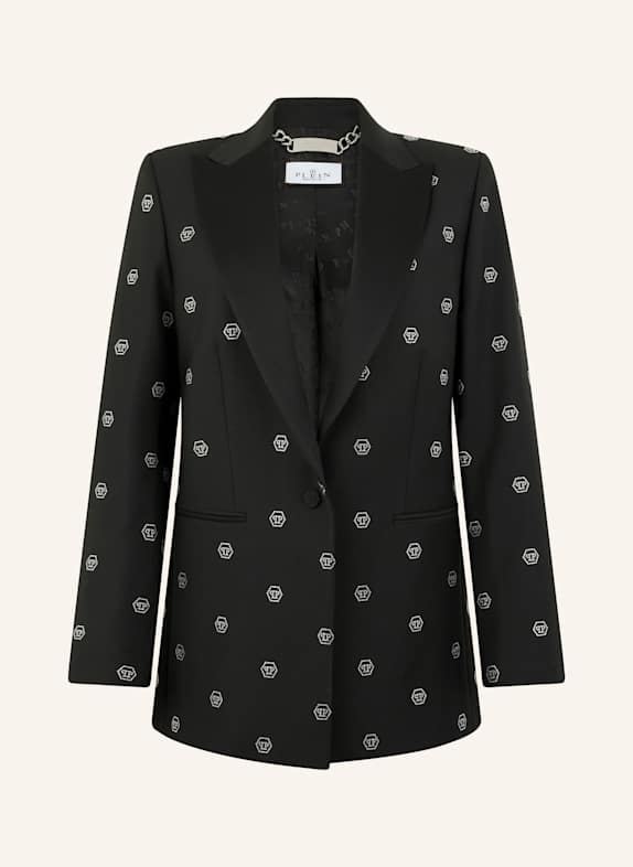 PHILIPP PLEIN PHILIPP PLEIN Boyfriend's Fit Blazer Monogram Strass Monogram SCHWARZ