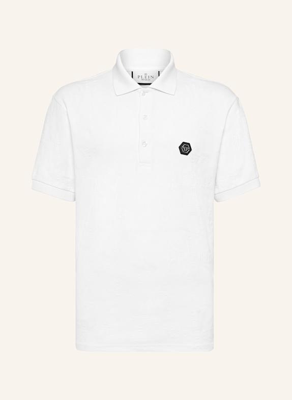 PHILIPP PLEIN Poloshirt Ss CREST WEISS