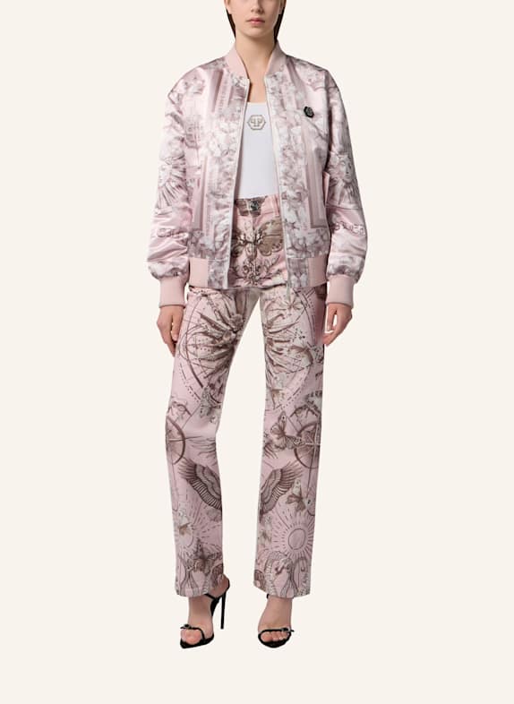 PHILIPP PLEIN Jeans mit geradem Schnitt TATTOO WEISS