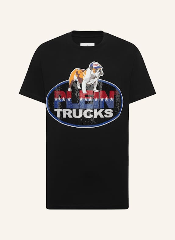 PHILIPP PLEIN T-Shirt Rundhalsausschnitt Ss Bulldog SCHWARZ