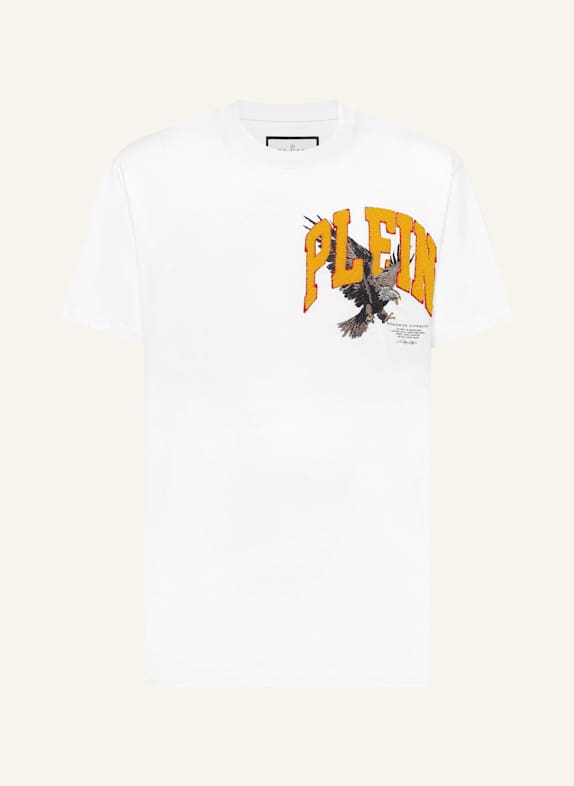 PHILIPP PLEIN T-Shirt Rundhalsausschnitt Ss EAGLE WEISS