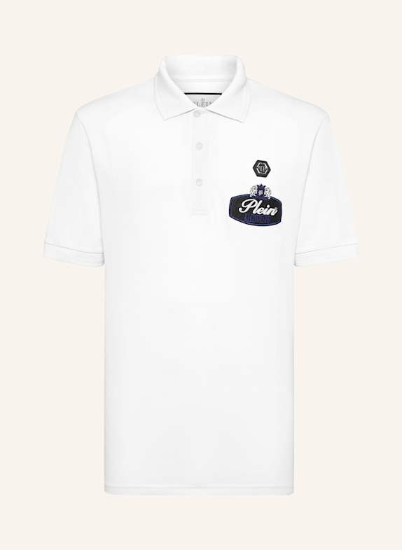 PHILIPP PLEIN Poloshirt Ss RACING WEISS