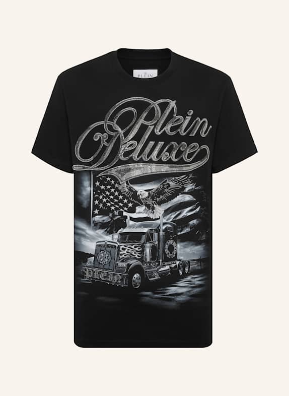 PHILIPP PLEIN T-Shirt Rundhalsausschnitt Ss SCHWARZ