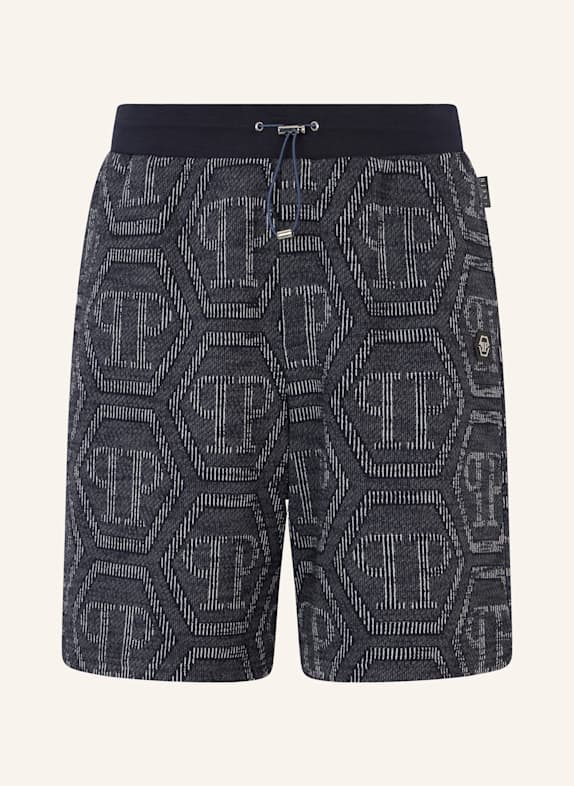 PHILIPP PLEIN PHILIPP PLEIN Jacquard Shorts Monogram DUNKELBLAU