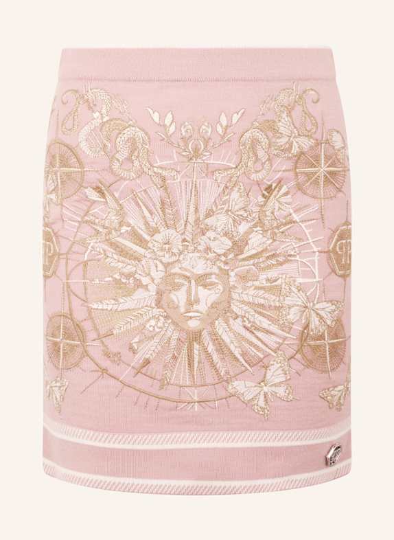 PHILIPP PLEIN PHILIPP PLEIN Knitted Mini Skirt Butterfly Tattoo ROSA