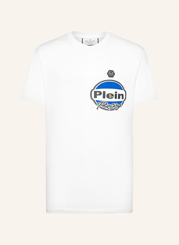 PHILIPP PLEIN T-Shirt Rundhalsausschnitt Ss RACING WEISS