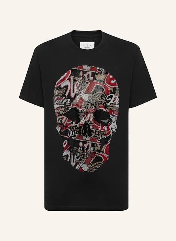 PHILIPP PLEIN T-Shirt Rundhalsausschnitt Ss SKULL SCHWARZ