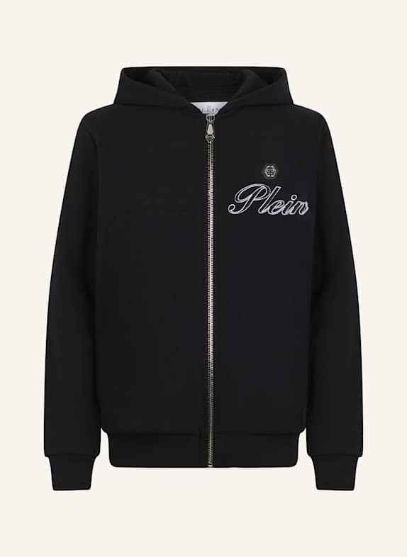 PHILIPP PLEIN PHILIPP PLEIN Zip Hoodie Signature Embroidery SCHWARZ