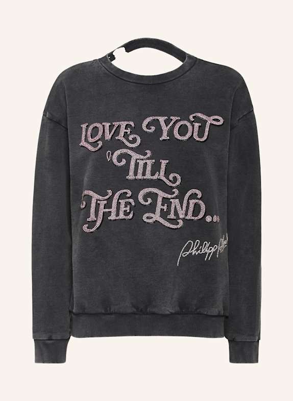 PHILIPP PLEIN Sweatshirt Ls LOVE SCHWARZ