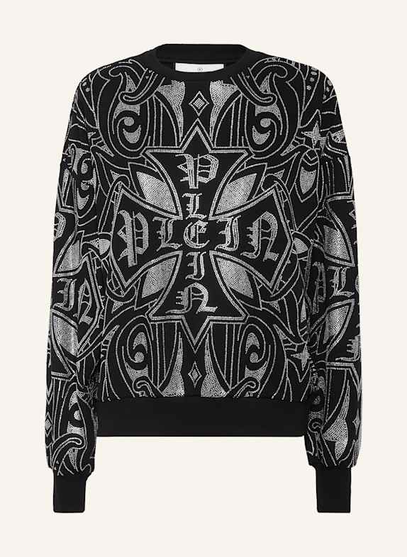 PHILIPP PLEIN Sweatshirt Ls GOTHIC PLEIN SCHWARZ