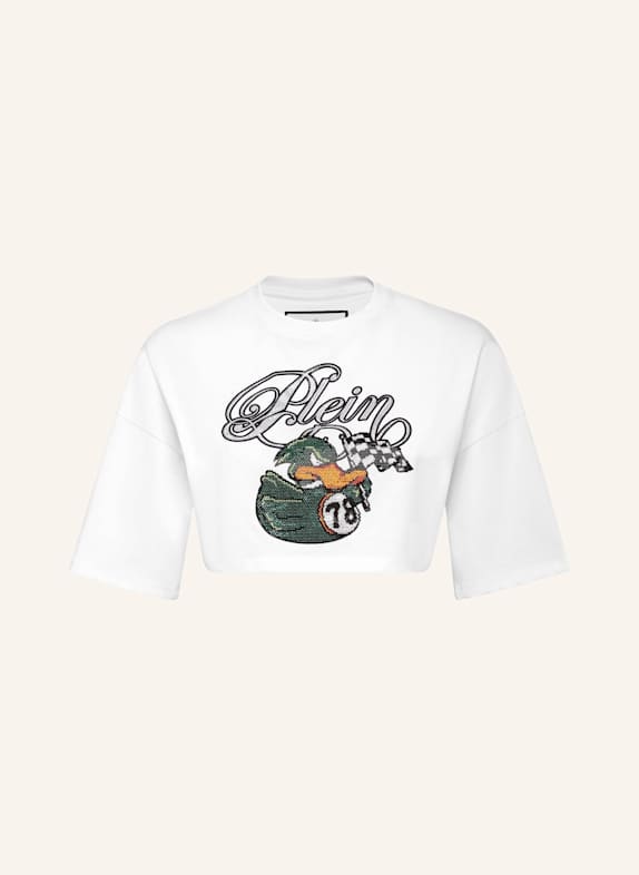 PHILIPP PLEIN T-Shirt Rundhalsausschnitt Ss WEISS
