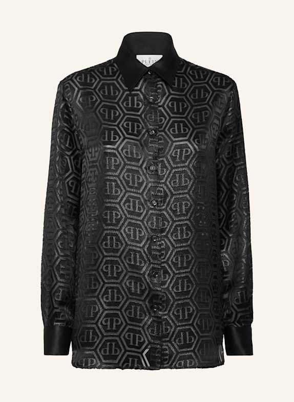 PHILIPP PLEIN Hemd MONOGRAM SCHWARZ