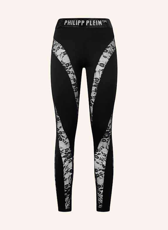 PHILIPP PLEIN PHILIPP PLEIN Multicutting Leggings Lace SCHWARZ