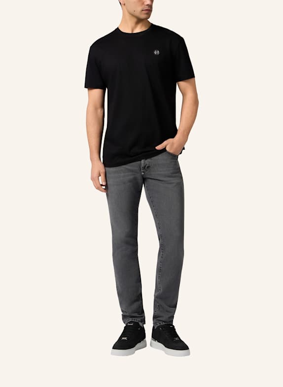 PHILIPP PLEIN Jeans mit geradem Schnitt BASIC GRAU