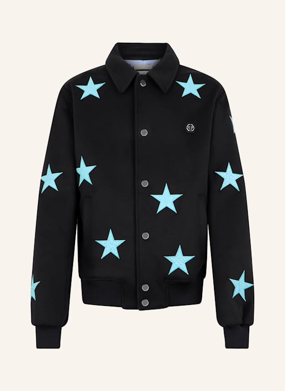 PHILIPP PLEIN PHILIPP PLEIN Wool Coster Jacket Cocco Stars DUNKELBLAU
