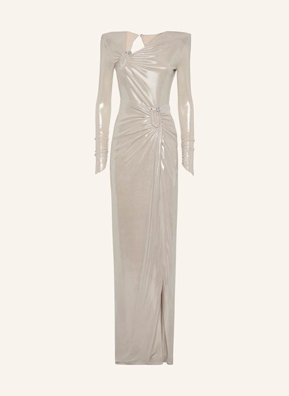 PHILIPP PLEIN Langes Kleid SILBER