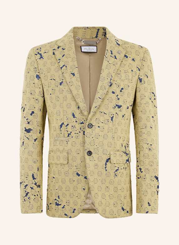 PHILIPP PLEIN PHILIPP PLEIN Destroyed Denim Jacquard Blazer Monogram BEIGE