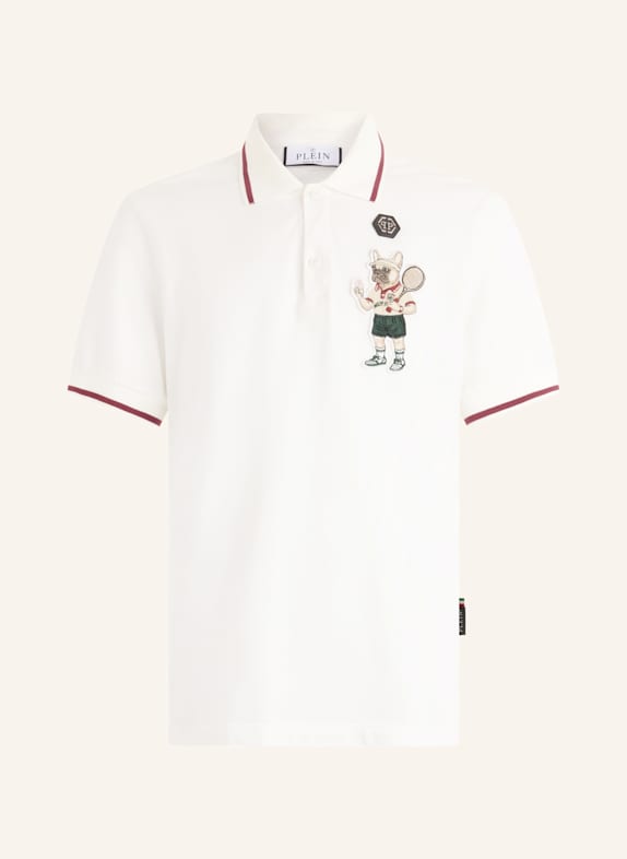 PHILIPP PLEIN PHILIPP PLEIN Polo T-Shirt New York Tennis Patch SCHWARZ