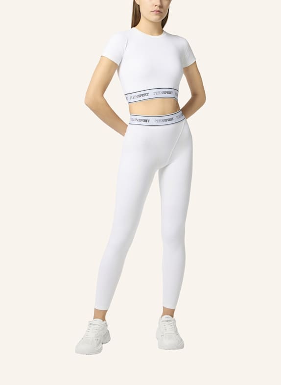 PLEIN SPORT Jogging-Leggings WEISS