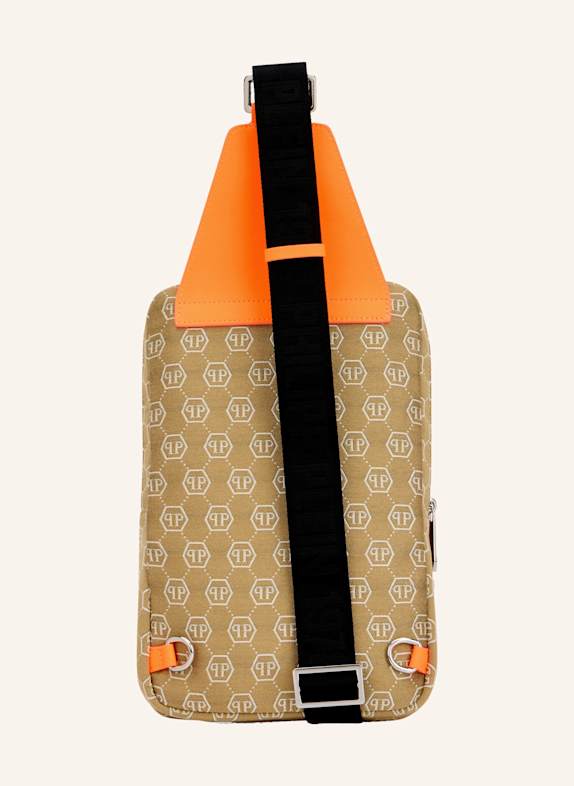PHILIPP PLEIN Umhängetasche MONOGRAM BEIGE