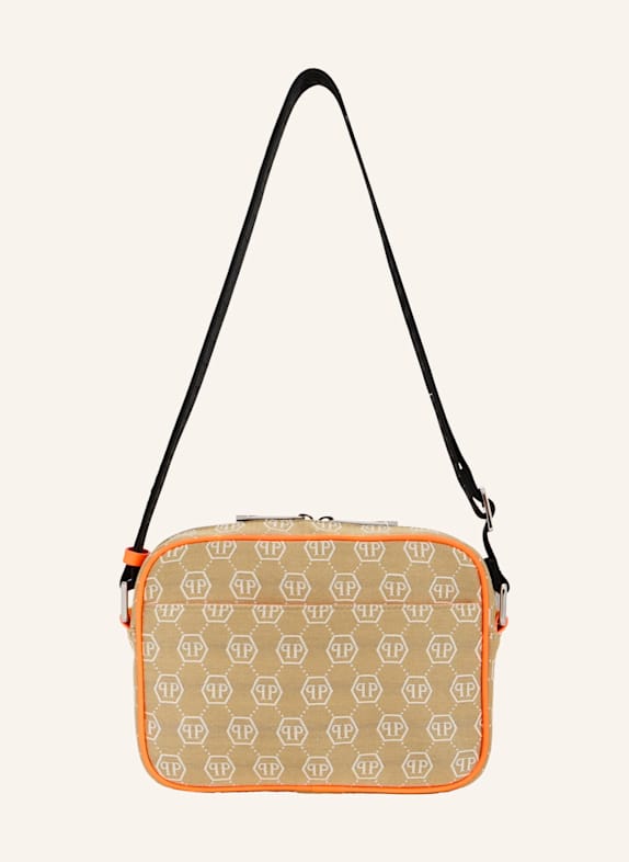PHILIPP PLEIN Schultertasche MONOGRAM BEIGE