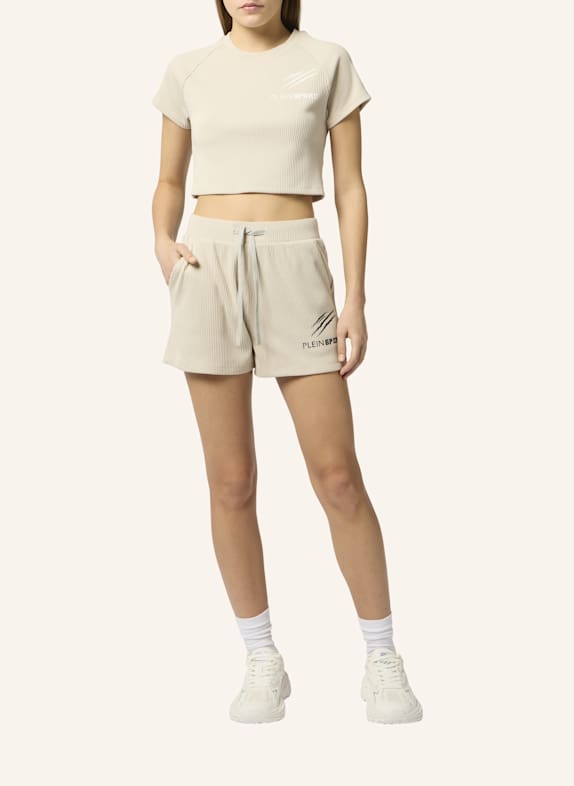 PLEIN SPORT Jogging-Shorts SCRATCH SCHWARZ