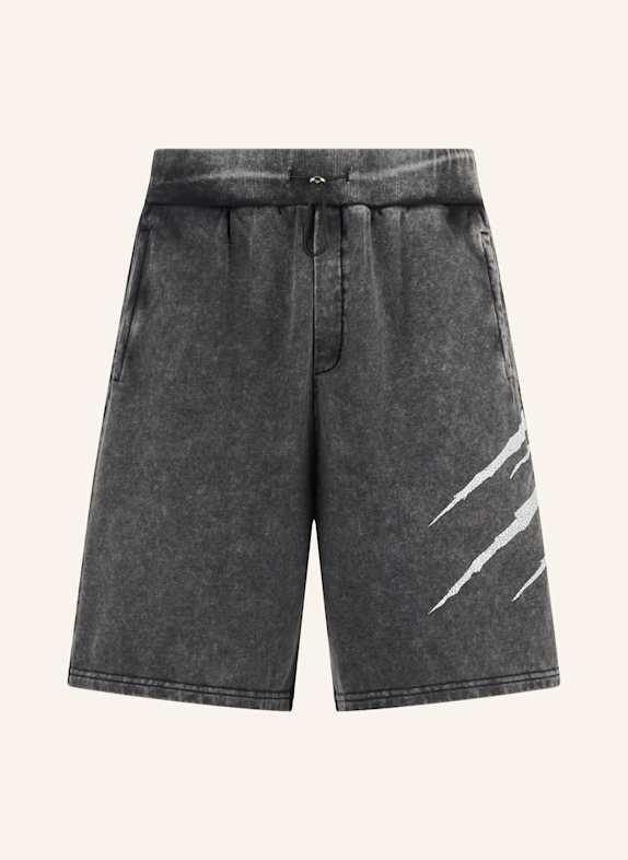 PLEIN SPORT PLEIN SPORT Washed Shorts Crackle Scratch SCHWARZ