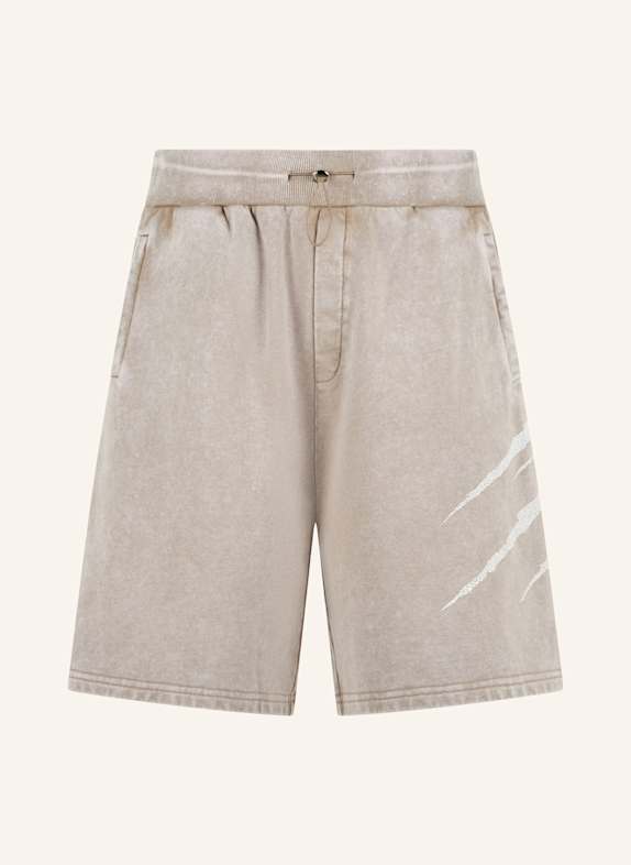 PLEIN SPORT PLEIN SPORT Washed Shorts Crackle Scratch BEIGE
