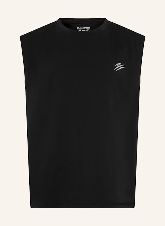 PLEIN SPORT PLEIN SPORT Tank Top Chrome Scratch SCHWARZ