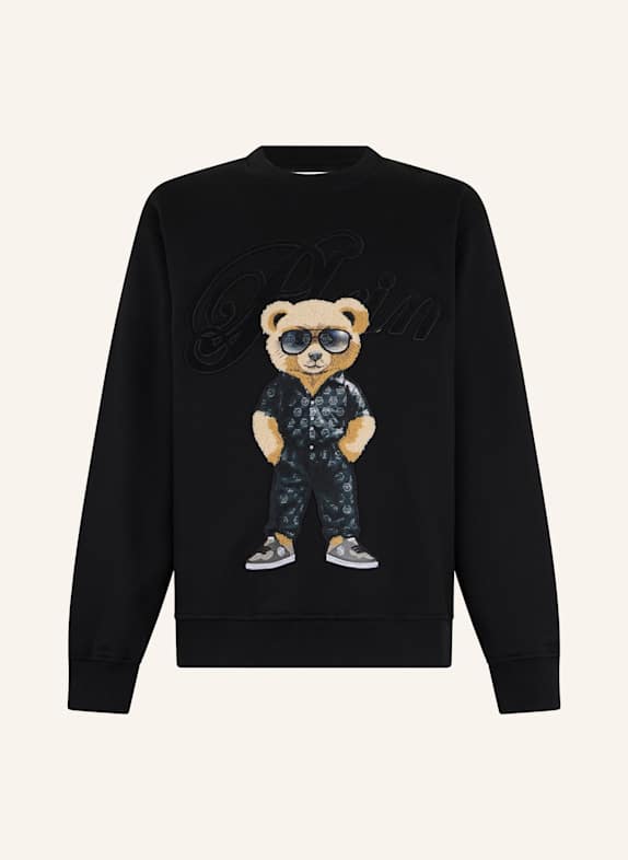 PHILIPP PLEIN PHILIPP PLEIN Round Neck Sweatshirt Teddy SCHWARZ