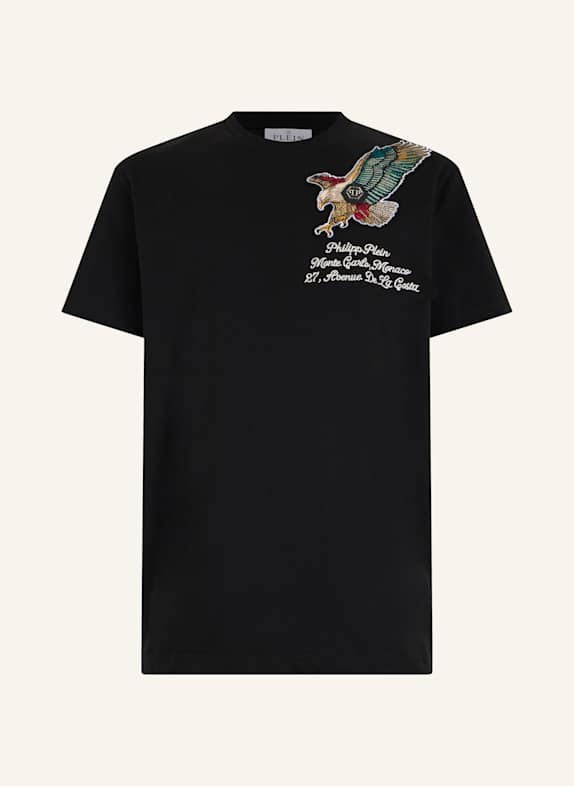 PHILIPP PLEIN PHILIPP PLEIN Round Neck T-Shirt Eagle Montecarlo SCHWARZ