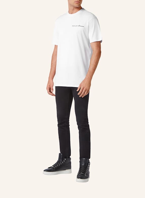 PHILIPP PLEIN Rundhals-T-Shirt WEISS