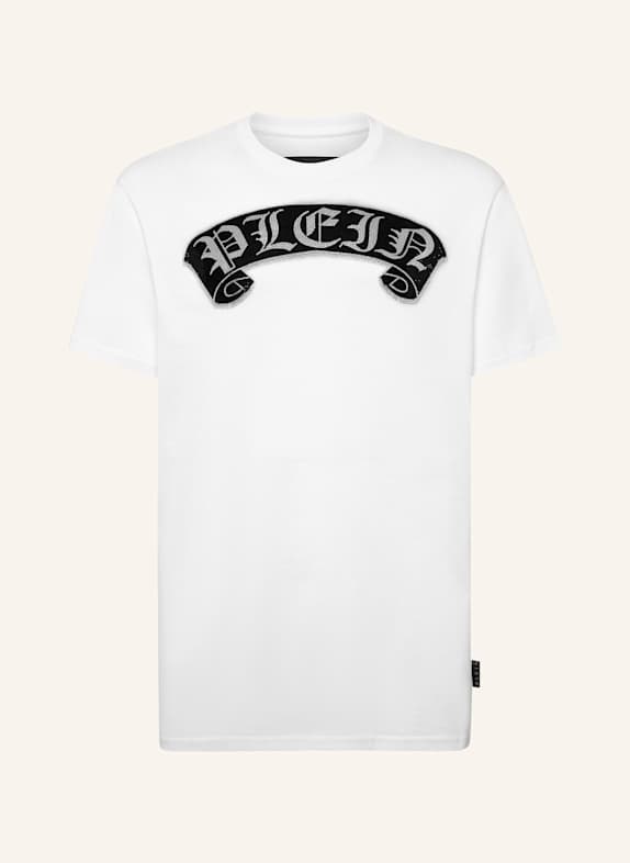 PHILIPP PLEIN T-Shirt GOTHIC PLEIN WEISS